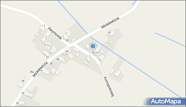 Suchodaniec, Konopnickiej Marii, 3, mapa Suchodaniec