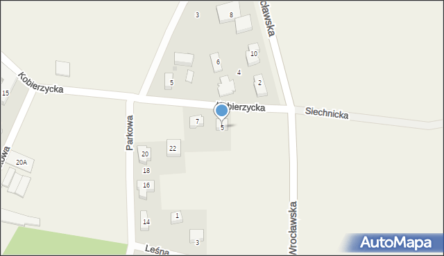 Suchy Dwór, Kobierzycka, 5, mapa Suchy Dwór