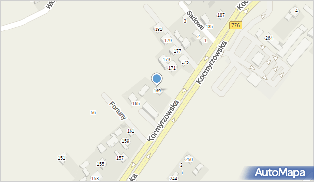 Sulechów, Kocmyrzowska, 169, mapa Sulechów