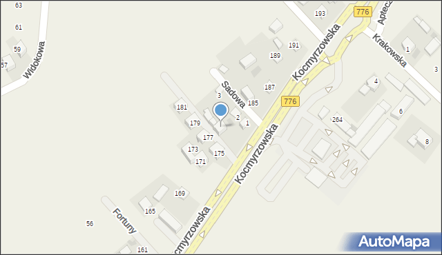 Sulechów, Kocmyrzowska, 183, mapa Sulechów