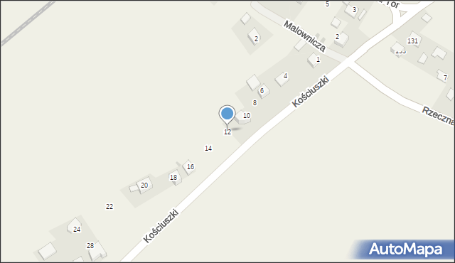 Sulechów, Kościuszki Tadeusza, gen., 12, mapa Sulechów