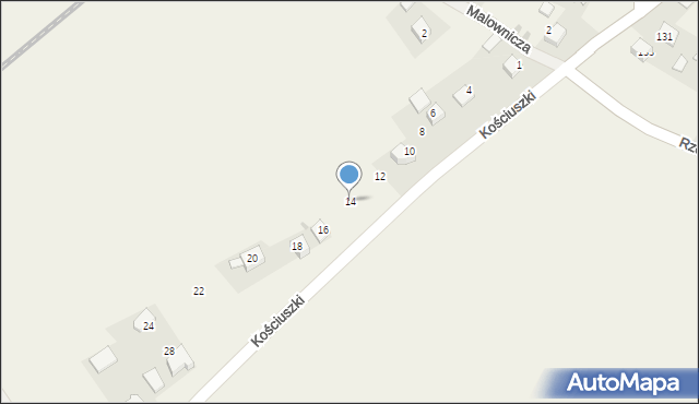 Sulechów, Kościuszki Tadeusza, gen., 14, mapa Sulechów