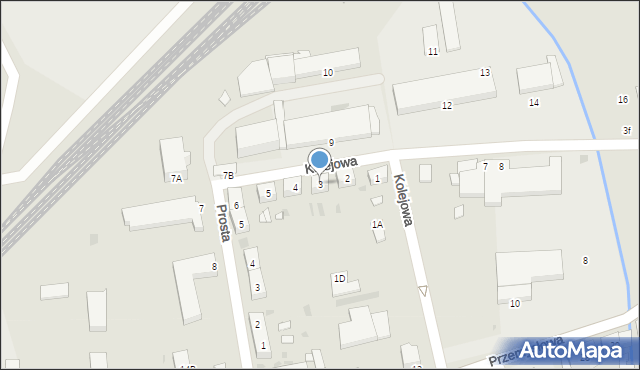 Sulechów, Kolejowa, 3, mapa Sulechów