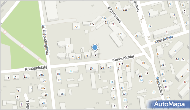 Sulechów, Konopnickiej Marii, 4, mapa Sulechów