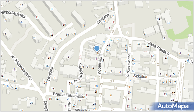 Sulechów, Kopernika Mikołaja, 5, mapa Sulechów