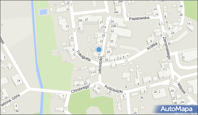 Sulęcin, Kościuszki Tadeusza, gen., 15, mapa Sulęcin
