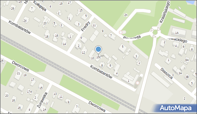 Sulejówek, Kombatantów, 10c, mapa Sulejówek