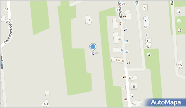 Sulejówek, Kościuszki Tadeusza, gen., 42, mapa Sulejówek