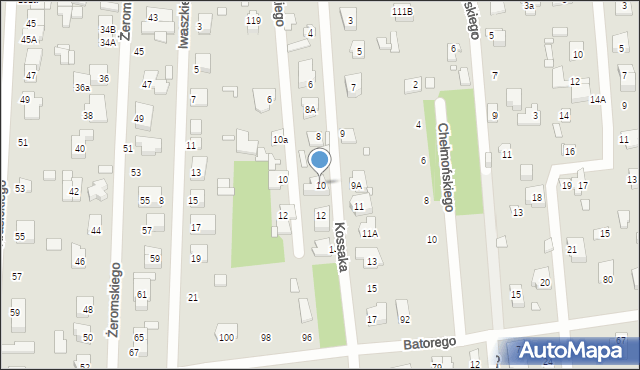 Sulejówek, Kossaka, 10, mapa Sulejówek