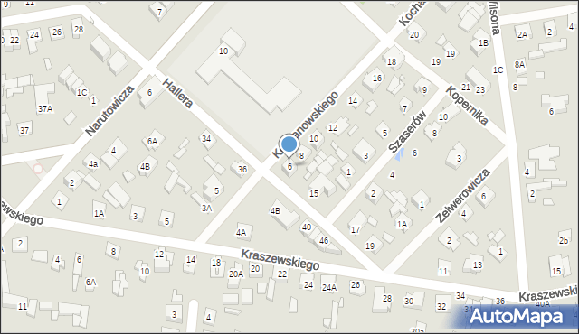 Sulejówek, Kochanowskiego Jana, 6, mapa Sulejówek