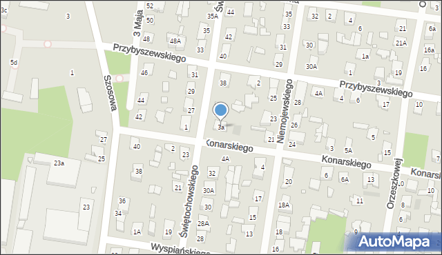 Sulejówek, Konarskiego, 3a, mapa Sulejówek