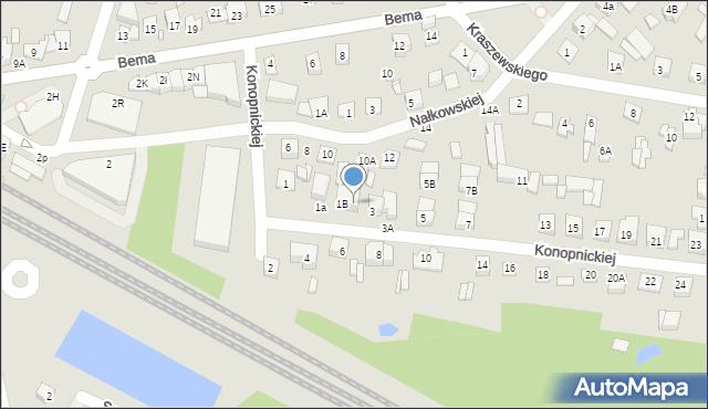 Sulejówek, Konopnickiej Marii, 1C, mapa Sulejówek