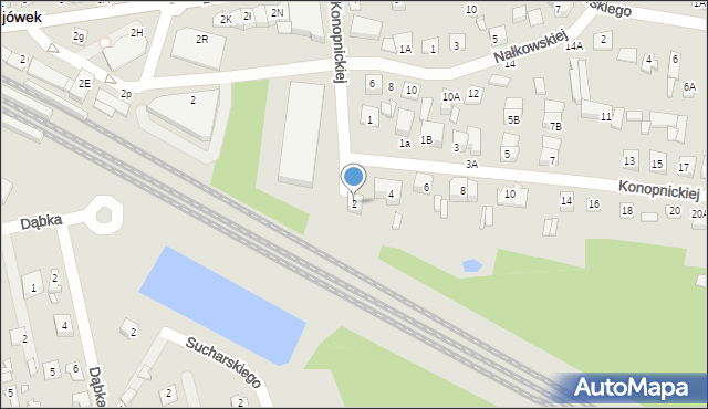 Sulejówek, Konopnickiej Marii, 2, mapa Sulejówek