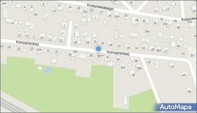 Sulejówek, Konopnickiej Marii, 30, mapa Sulejówek