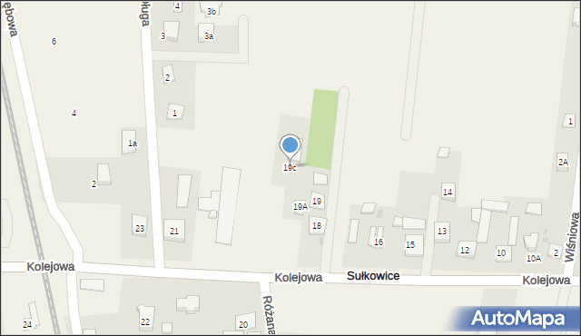 Sułkowice, Kolejowa, 19c, mapa Sułkowice