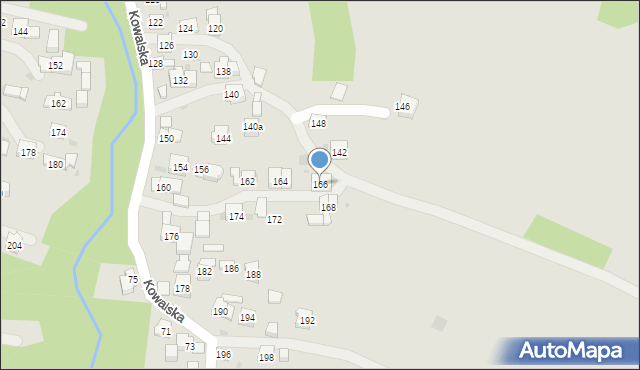 Sułkowice, Kowalska, 166, mapa Sułkowice