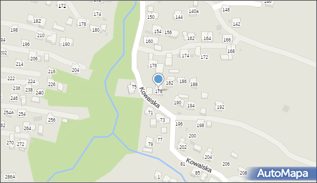 Sułkowice, Kowalska, 178, mapa Sułkowice