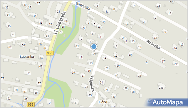 Sułkowice, Kowalska, 29, mapa Sułkowice