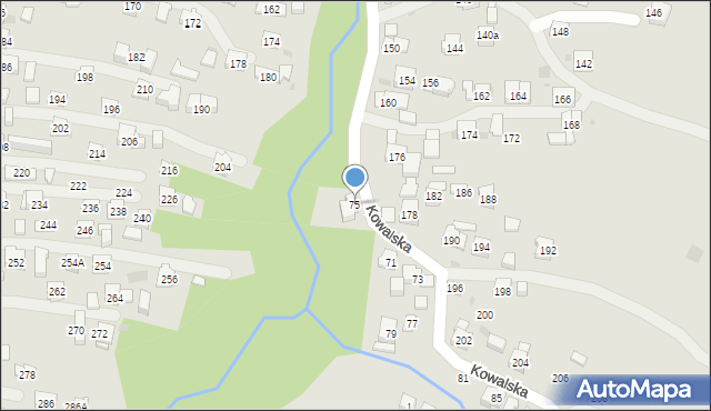 Sułkowice, Kowalska, 75, mapa Sułkowice