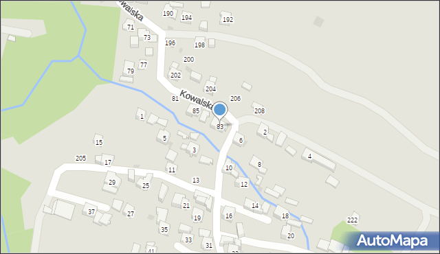 Sułkowice, Kowalska, 83, mapa Sułkowice