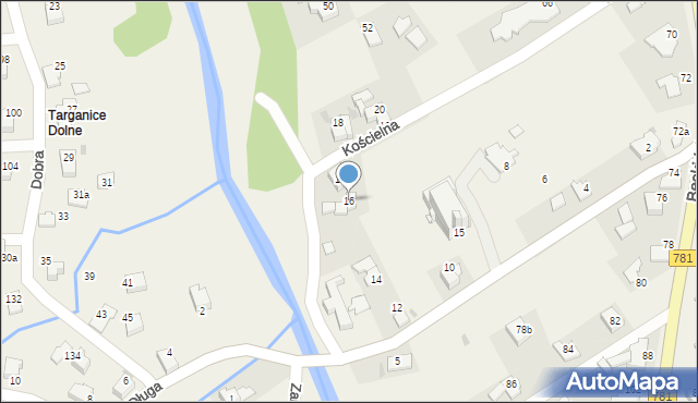 Sułkowice, Kościelna, 16, mapa Sułkowice