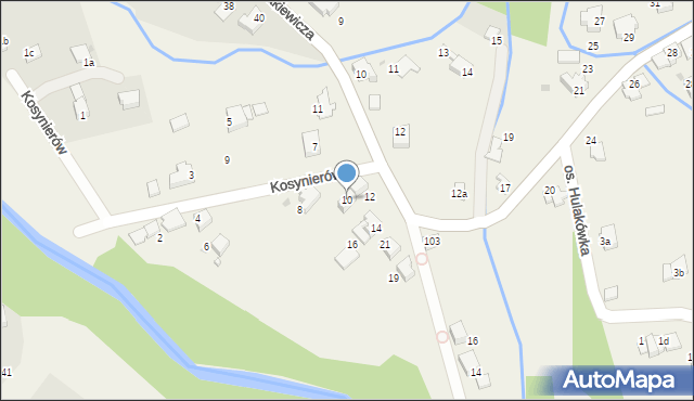 Sułkowice, Kosynierów, 10, mapa Sułkowice