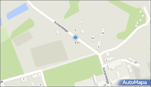 Supraśl, Konarskiego, 5, mapa Supraśl