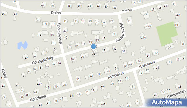 Supraśl, Konopnickiej Marii, 24, mapa Supraśl