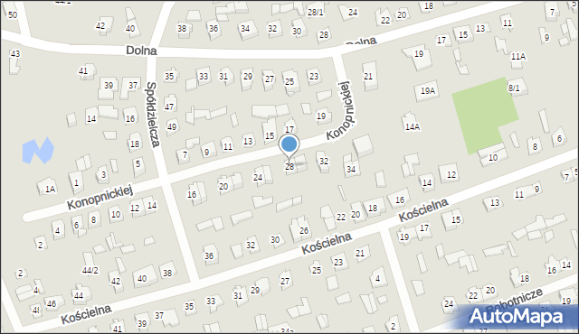 Supraśl, Konopnickiej Marii, 28, mapa Supraśl