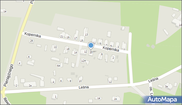 Susz, Kopernika Mikołaja, 10, mapa Susz