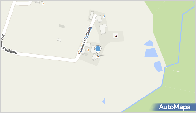 Suszec, Kolonia Podlesie, 3a, mapa Suszec
