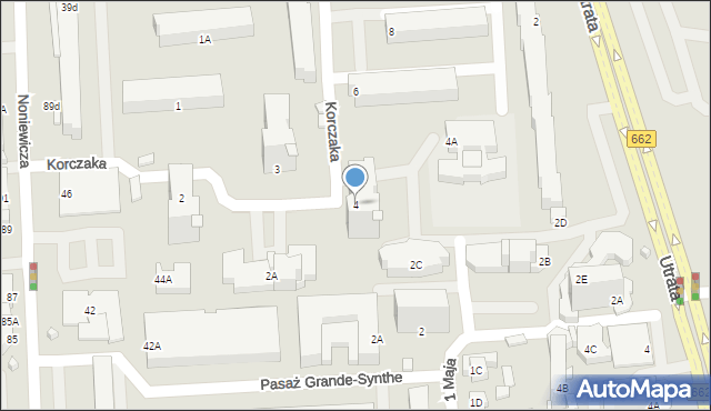 Suwałki, Korczaka Janusza, 4, mapa Suwałk