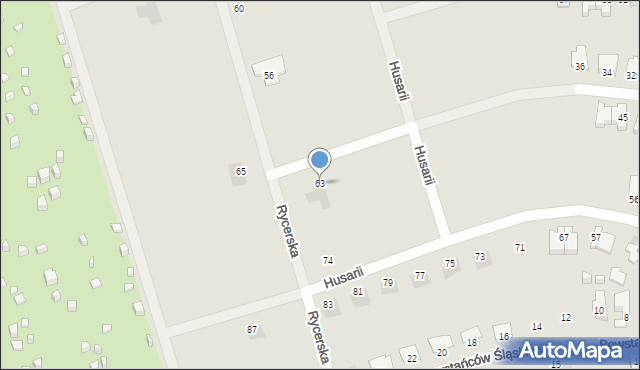 Suwałki, Kosynierów, 63, mapa Suwałk