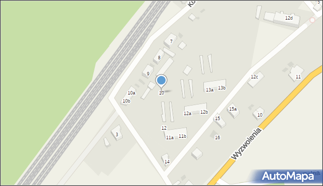 Swarożyn, Kolejowa, 10, mapa Swarożyn