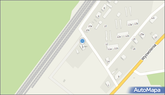 Swarożyn, Kolejowa, 3, mapa Swarożyn