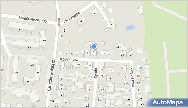 Swarzędz, Kobylnicka, 13, mapa Swarzędz