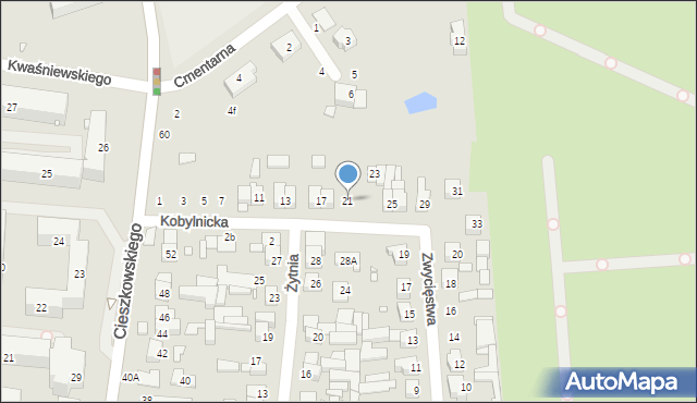 Swarzędz, Kobylnicka, 21, mapa Swarzędz