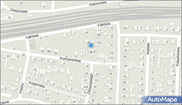 Swarzędz, Konopnickiej Marii, 3a, mapa Swarzędz