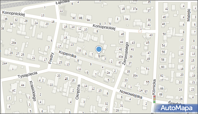 Swarzędz, Kopernika Mikołaja, 5, mapa Swarzędz