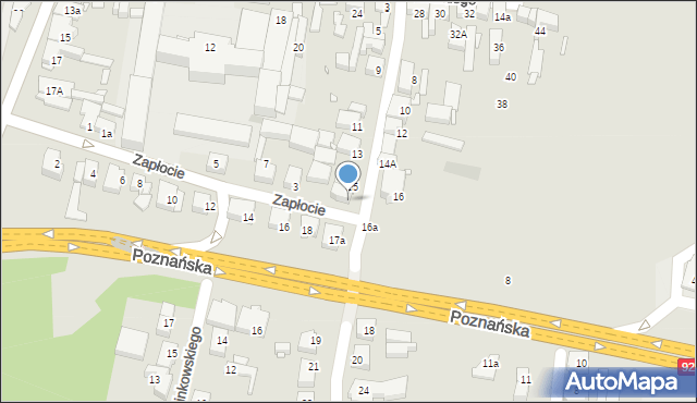 Swarzędz, Kórnicka, 17, mapa Swarzędz