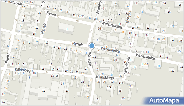 Swarzędz, Kórnicka, 2, mapa Swarzędz