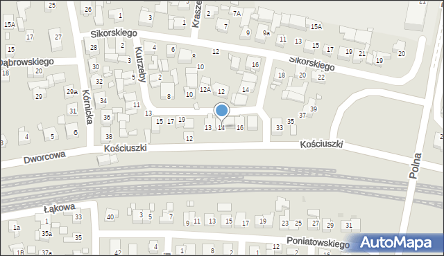 Swarzędz, Kościuszki Tadeusza, gen., 14, mapa Swarzędz