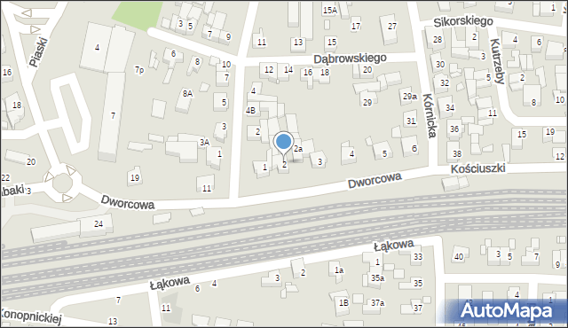 Swarzędz, Kościuszki Tadeusza, gen., 2, mapa Swarzędz