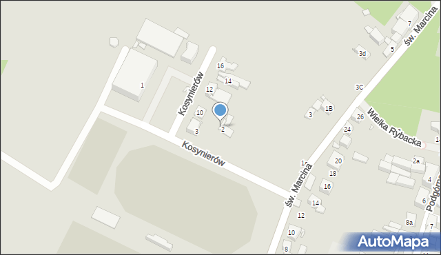 Swarzędz, Kosynierów, 6, mapa Swarzędz