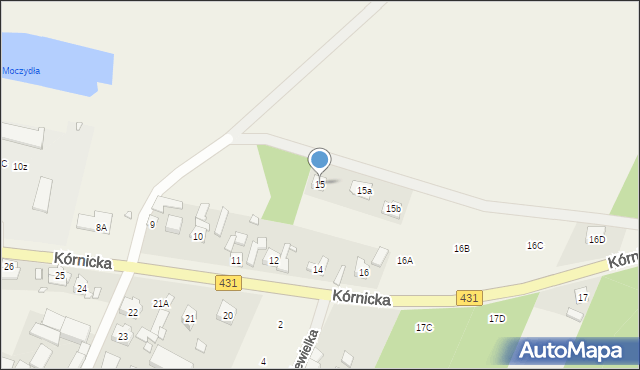 Świątniki, Kórnicka, 15, mapa Świątniki