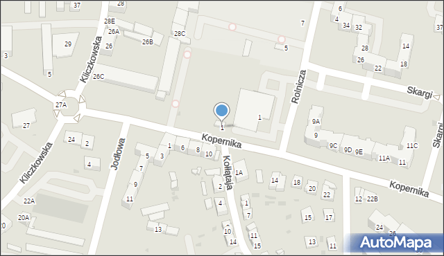 Świdnica, Kopernika Mikołaja, 1, mapa Świdnicy