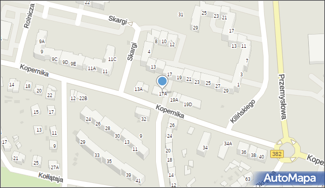 Świdnica, Kopernika Mikołaja, 17A, mapa Świdnicy