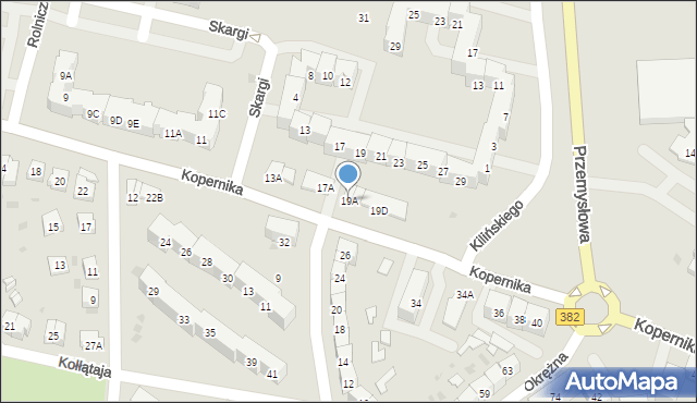 Świdnica, Kopernika Mikołaja, 19A, mapa Świdnicy