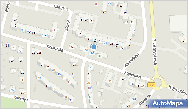 Świdnica, Kopernika Mikołaja, 19B, mapa Świdnicy