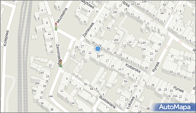 Świdnica, Kotlarska, 19, mapa Świdnicy